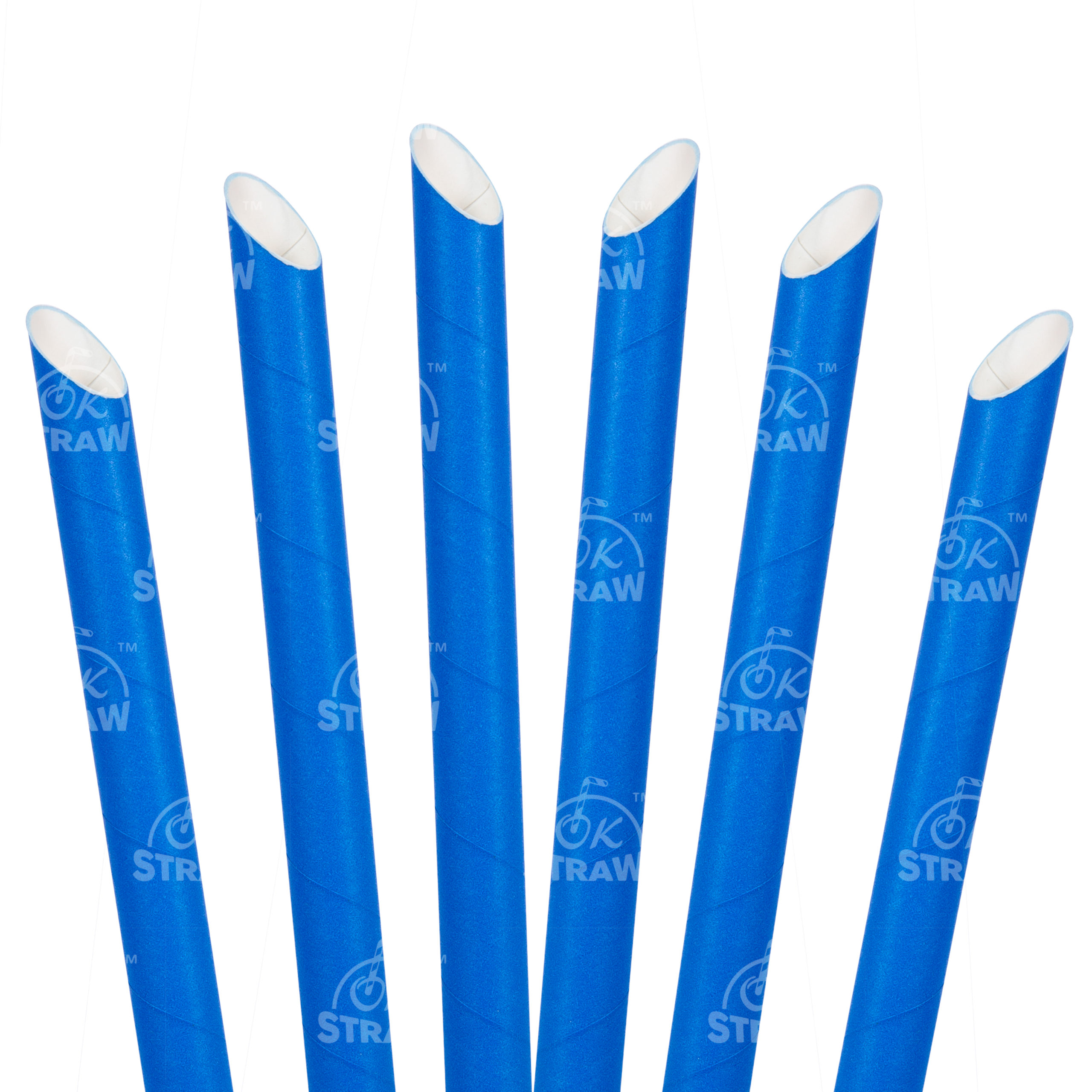 8.5" Bubble Tea Straw, Blue - $0.07/pcs