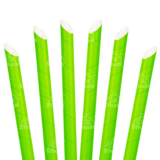 8.5" Bubble Tea Straw, Green - $0.07/pcs