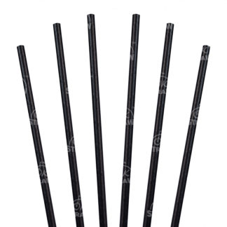 10" Giant Long Straw, Black - $0.05/pcs