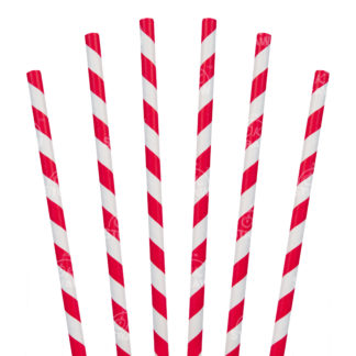 10" Giant Long Straw, Red Stripe - $0.05/pcs
