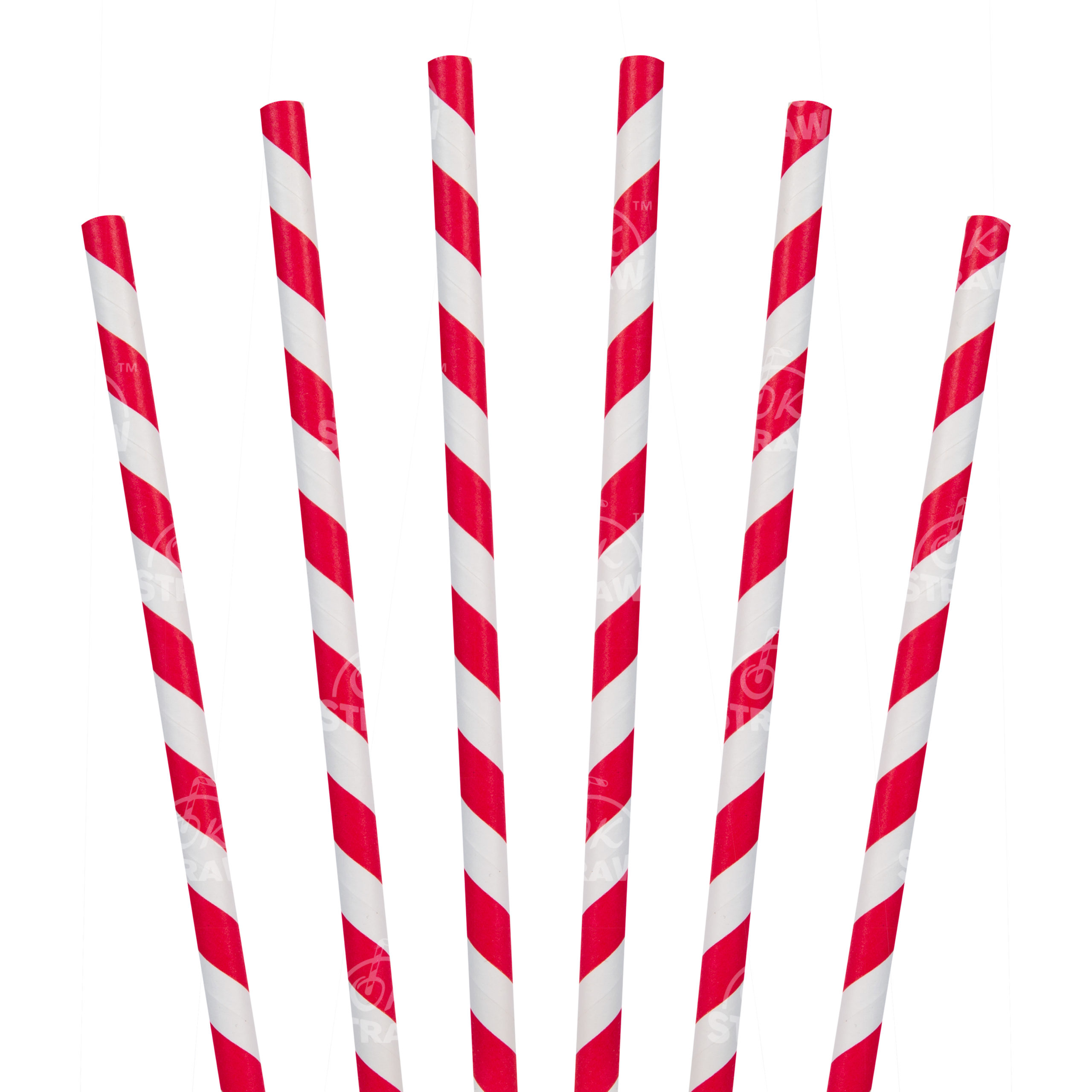 10" Giant Long Straw, Red Stripe - $0.05/pcs