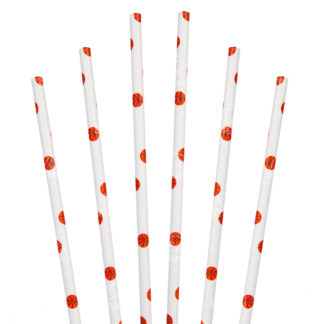 7.75" Basketball Straw, Jumbo Size - $0.01/pcs