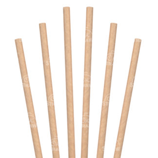 7.75" Jumbo Straw, Natural Kraft - $0.01/pcs
