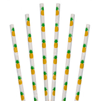 7.75" Pineapple Straw, Jumbo Size - $0.03/pcs