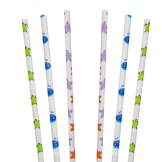 Sea Animal Straws - Party Supply, 150pcs