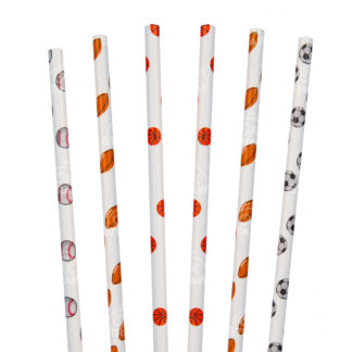 Sports Straws, Mixed - Party Supply, 150pcs